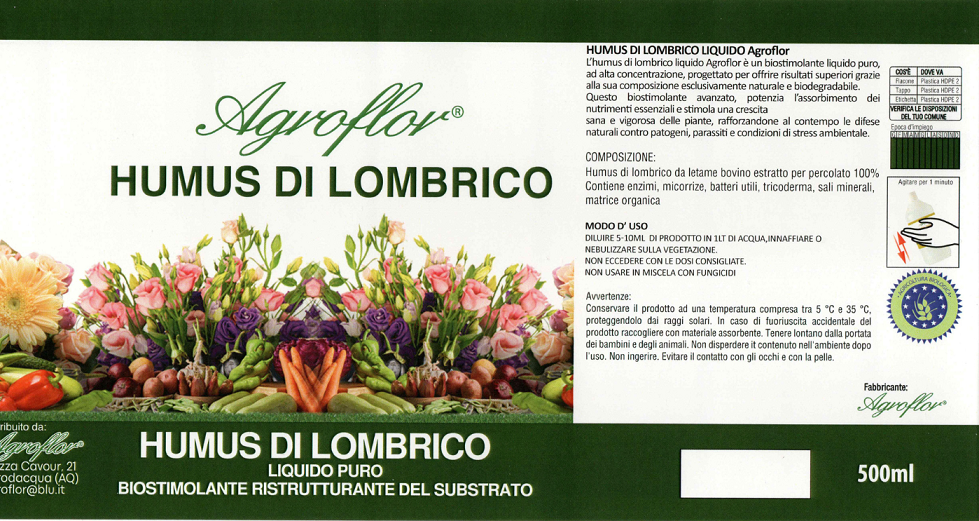 Humus di lombrico Liquido puro 1L - ONLY PLANTS