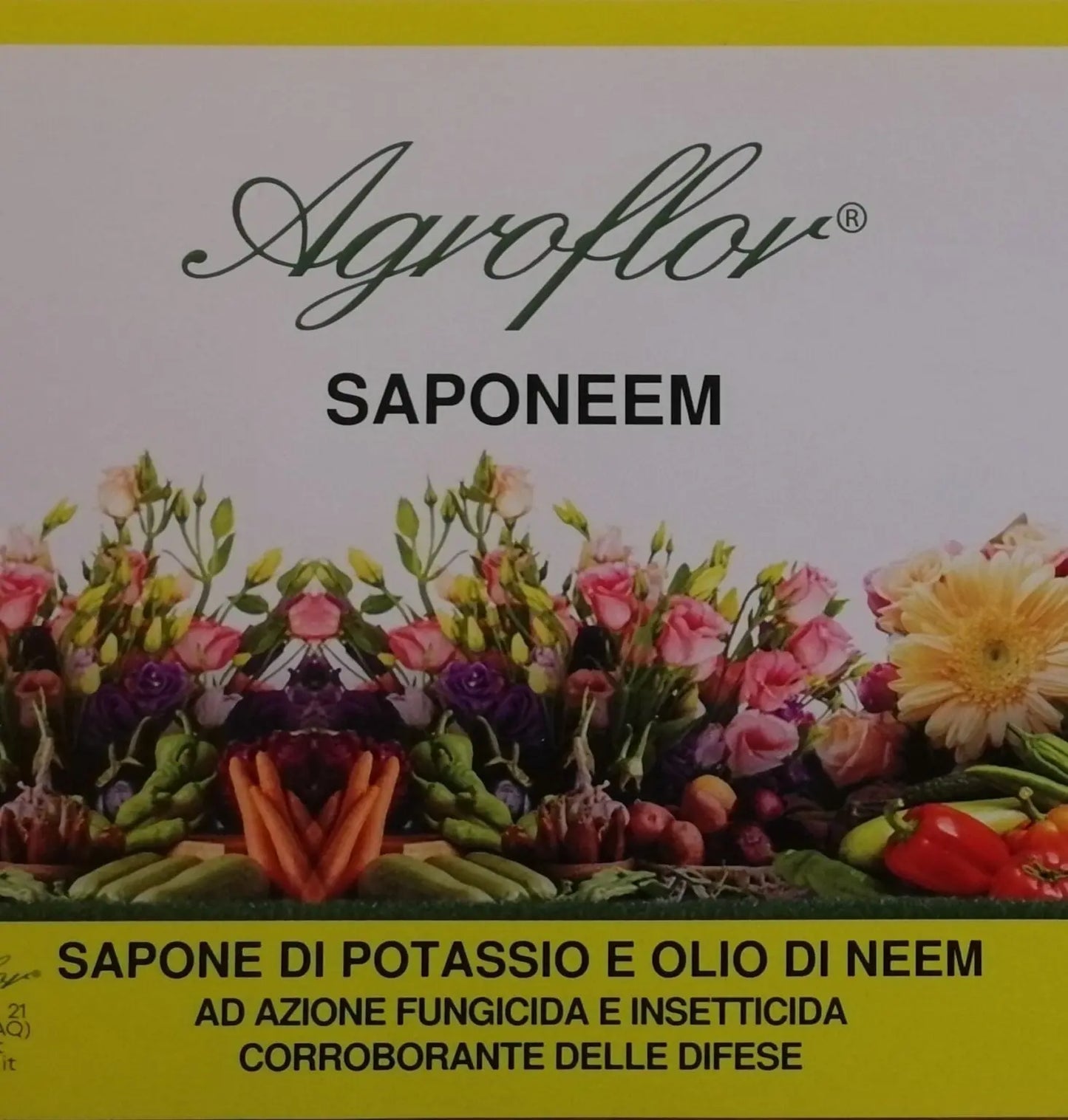 SAPONEEM – SAPONE DI POTASSIO E OLIO DI NEEM (PRONTO ALL’ USO) AGROFLOR